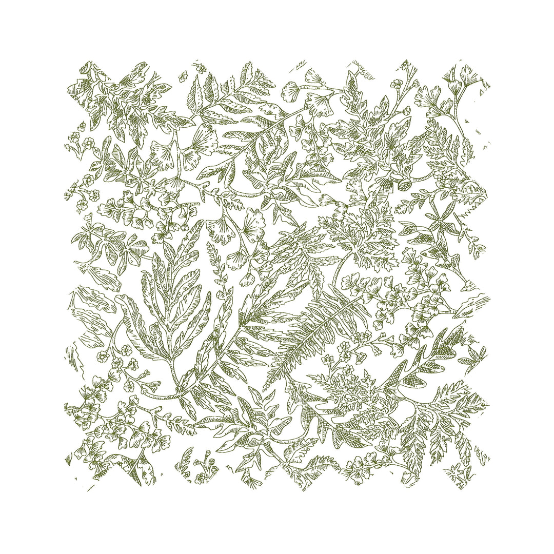 NEW Fabric in Green "French Countryside" Toile - by the yard
