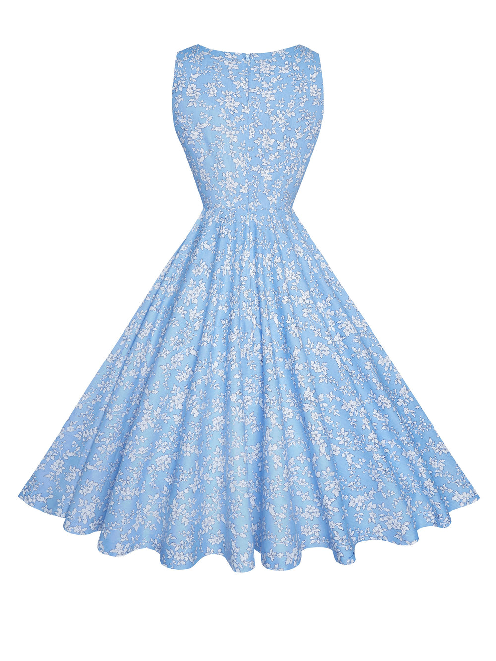 RTS - Size S - Norma Dress in Blue "Garden Party"