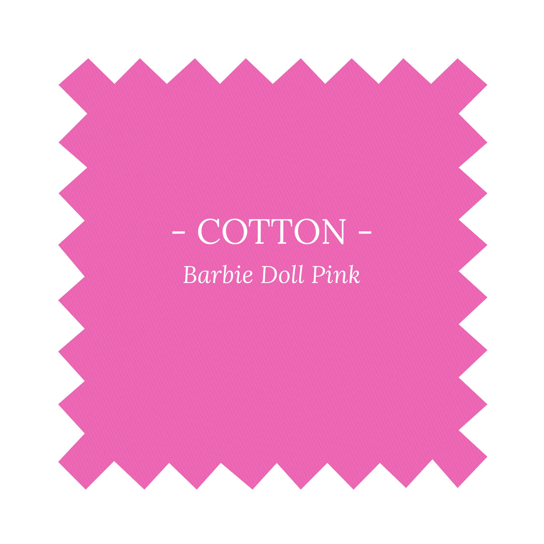Fabric in Barbie Doll Pink Cotton - By the Yard