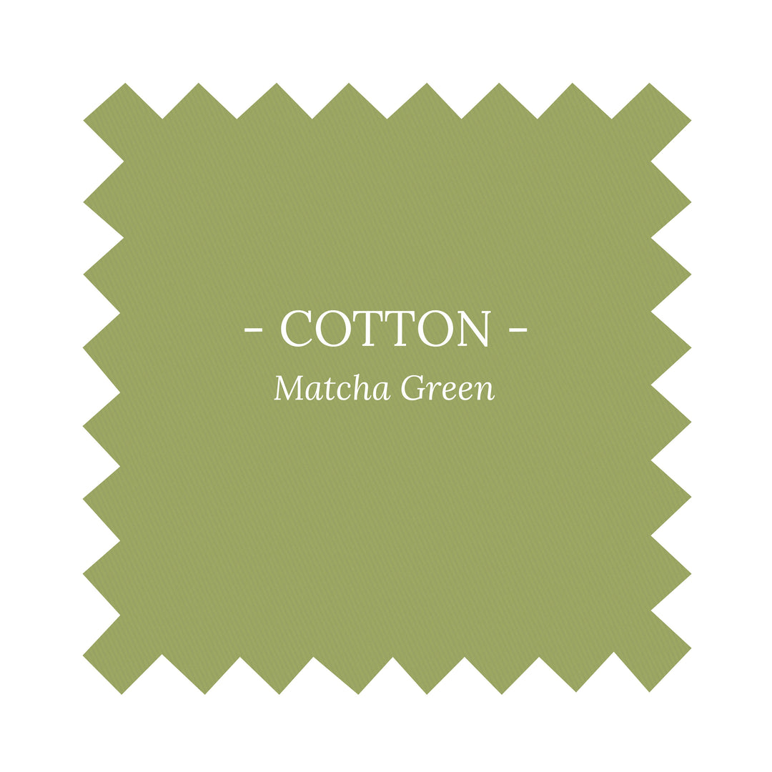 Fabric in Matcha Green Cotton - By the Yard