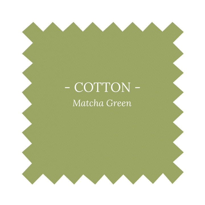 Fabric in Matcha Green Cotton - By the Yard