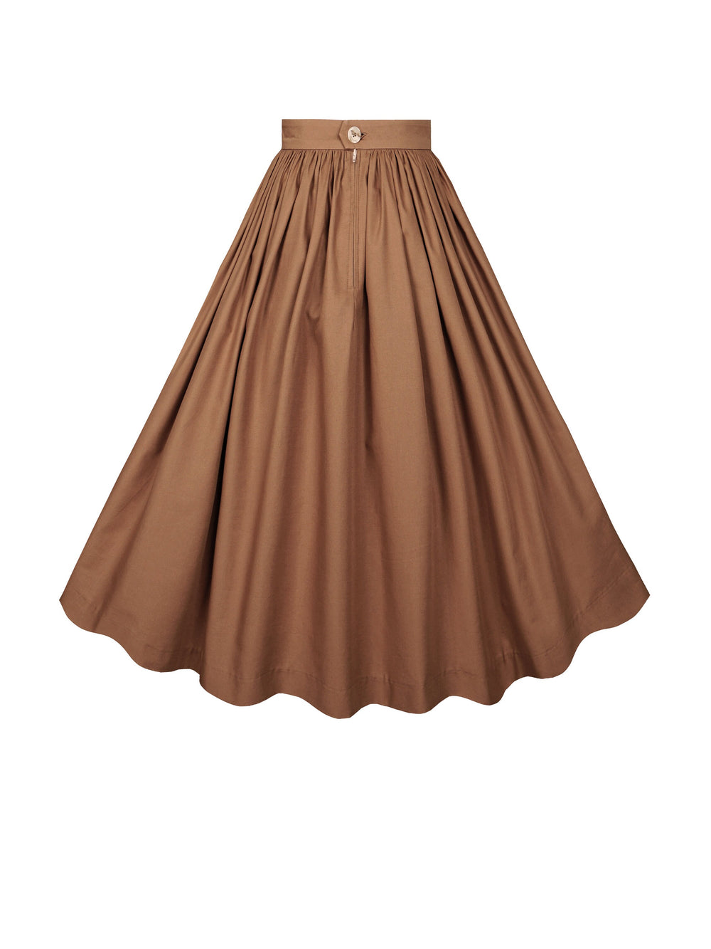 MTO - Lola Skirt in in Chocolate Brown Cotton
