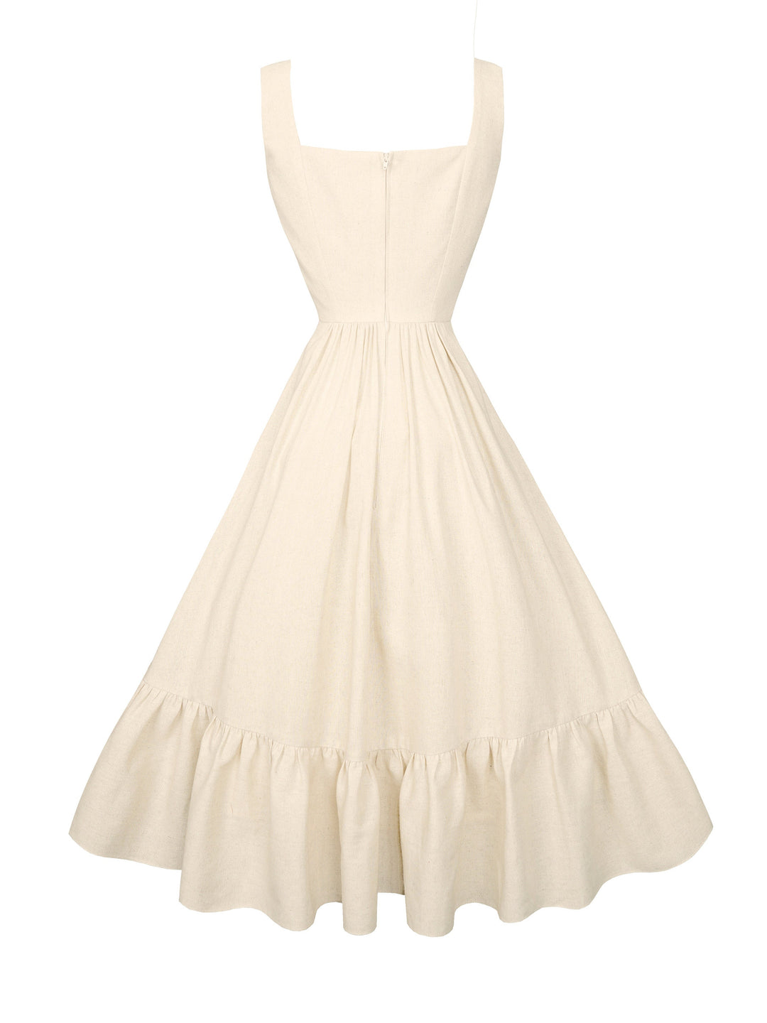 MTO - Henrietta Dress in Parchment Ivory Linen