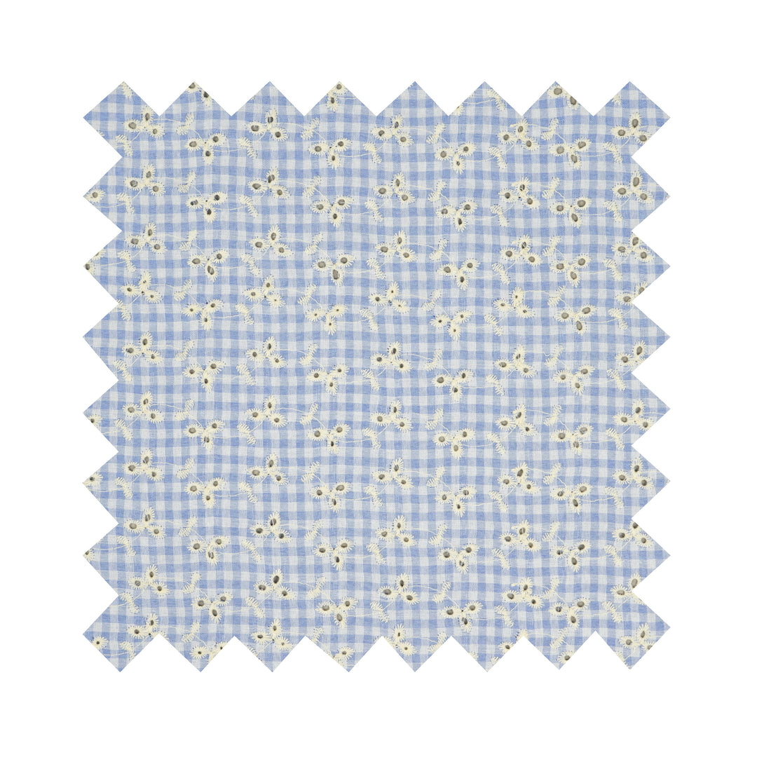 NEW Fabric Blue "Country Garden Gingham" - By the Yard