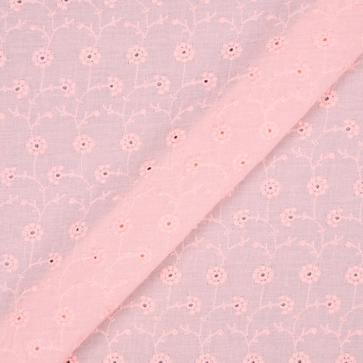 NEW Fabric in Pink "Daisy Chain" Eyelet - By the Yard