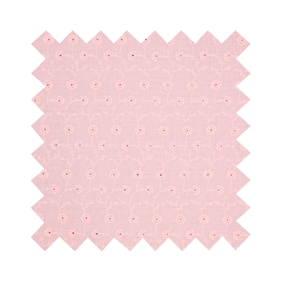 NEW Fabric in Pink "Daisy Chain" Eyelet - By the Yard