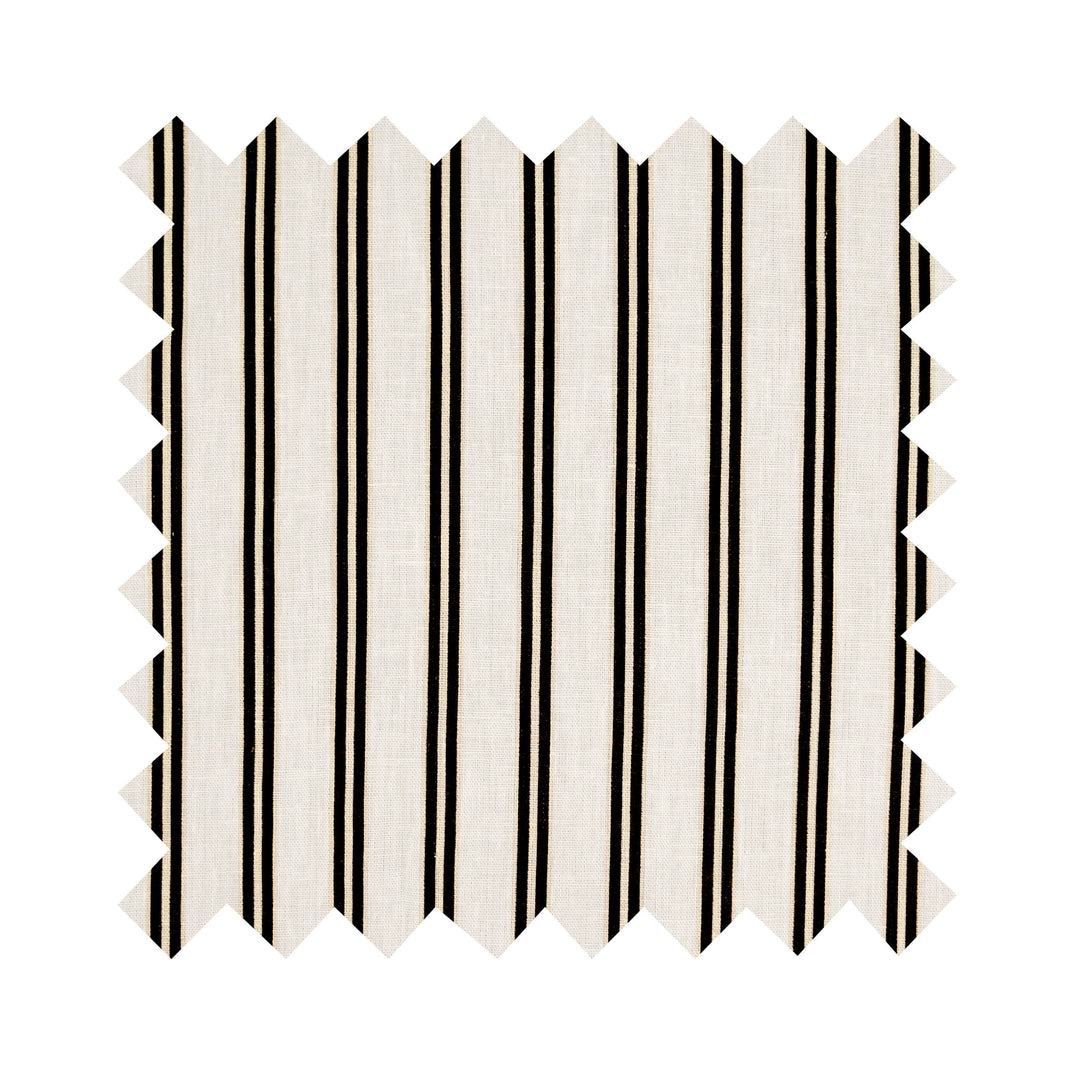 NEW Fabric in "Cafe au Lait" Striped Linen - By the Yard